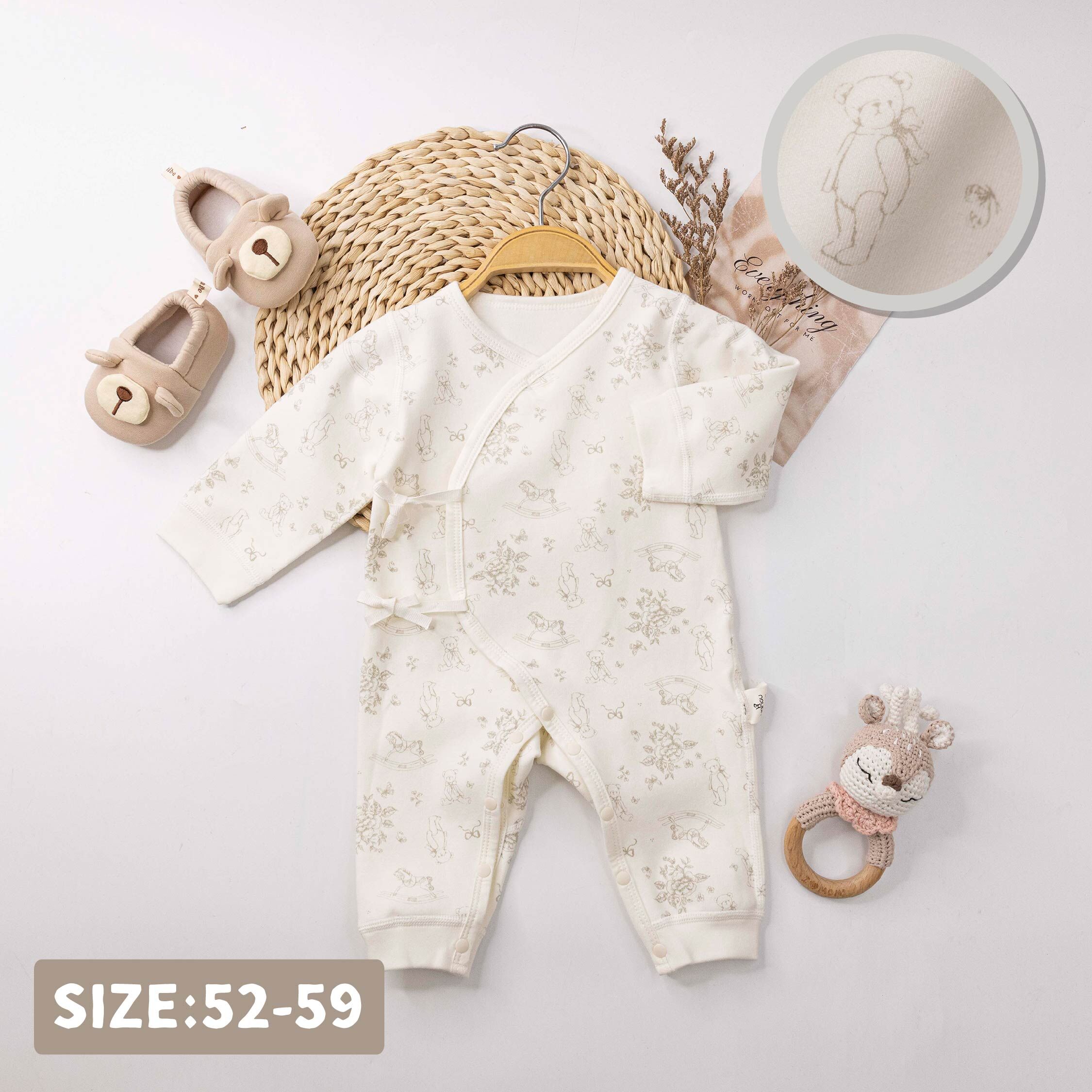 純淨系列【T3094】夢幻木馬與小熊連身衣