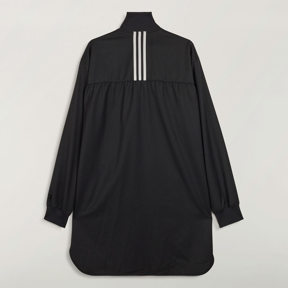 【 Y-3 REFINED WOOL LONG TT 長版運動外套 - 黑 】