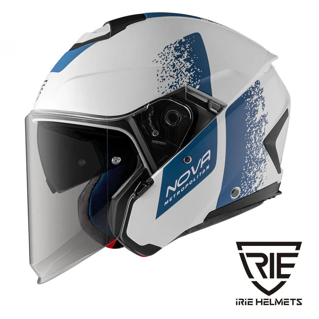 IRIE NOVA 3.0 Transit BL10 消光白/藍 3/4罩式