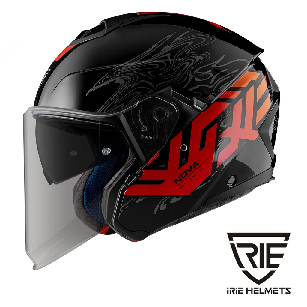 IRIE NOVA 3.0 Metamorphosis BL12 素黑/紅 3/4罩式
