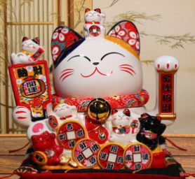 0119gz231-招財貓-12寸納財開運搖手貓(A231)