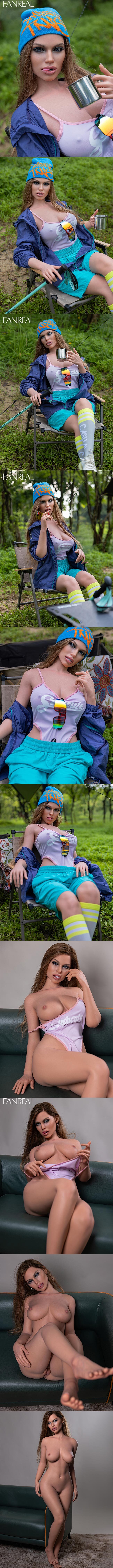 FANREAL 155cm皮紋款 F胸 Kelly 深膚 擬真矽膠娃娃 凡瑞 silicone sex doll