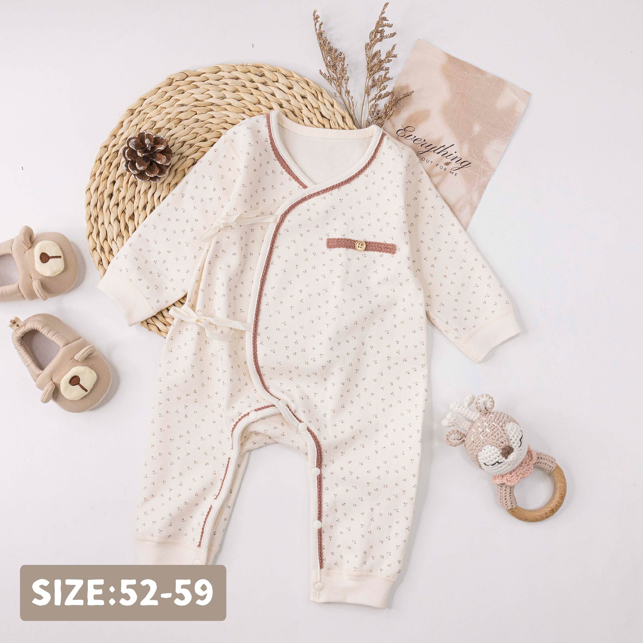 純淨系列【T3108】質感造型編織滿版小花連身衣