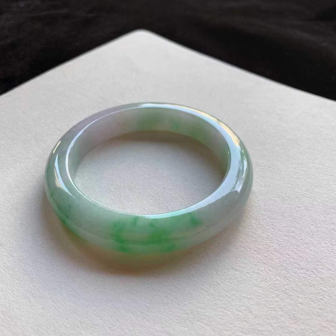 182365 60.4mm翡翠陽綠正圈手鐲 (60-62)