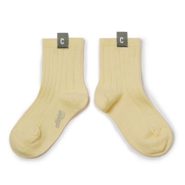 (預購) COLLEGIEN C標羅紋短襪 Cyril - 039 Vanille 香草
