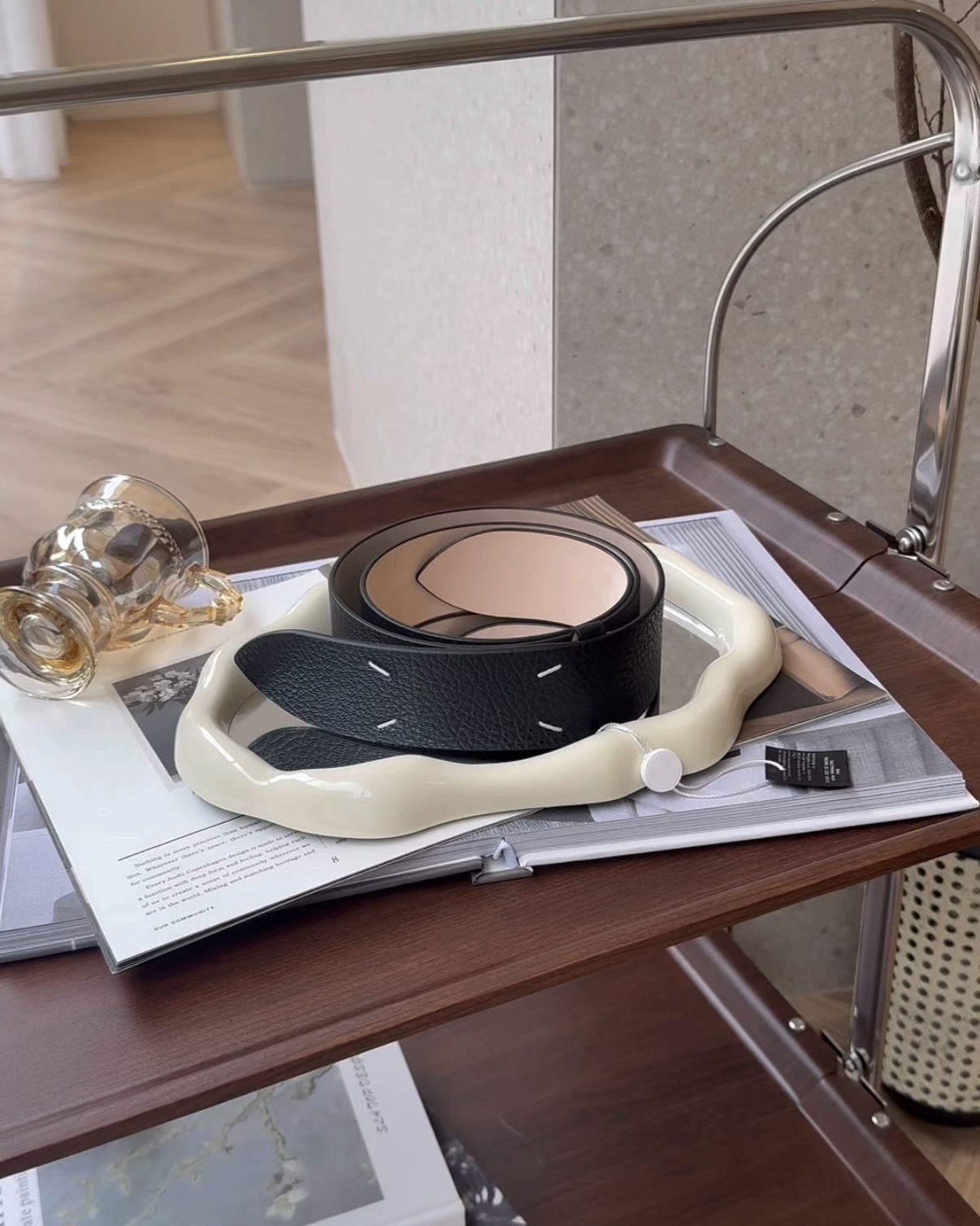 MAISON MARGIELA｜四針LOGO皮帶 黑色