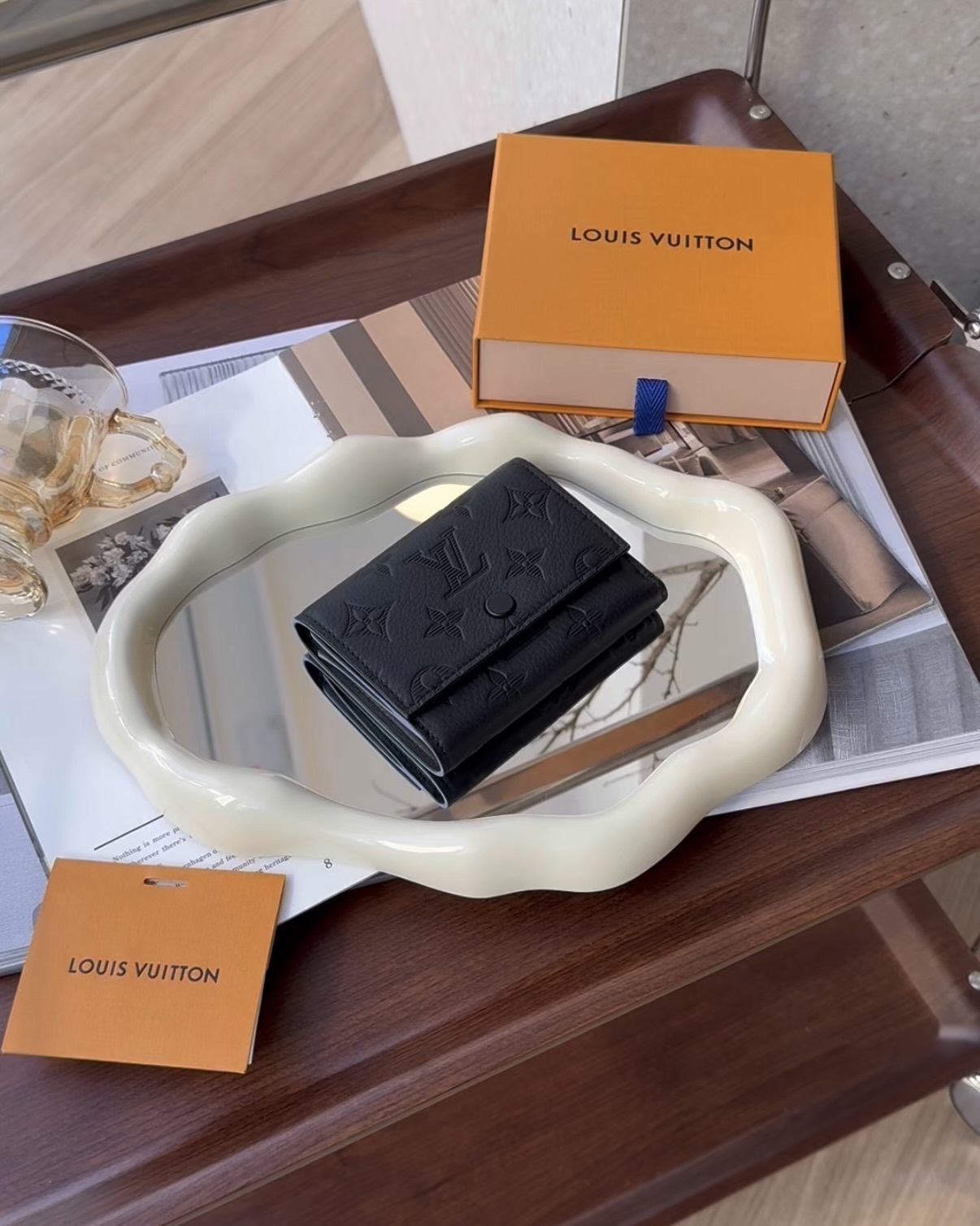 LV｜VICTOR 三折短夾 黑色壓紋 M12635