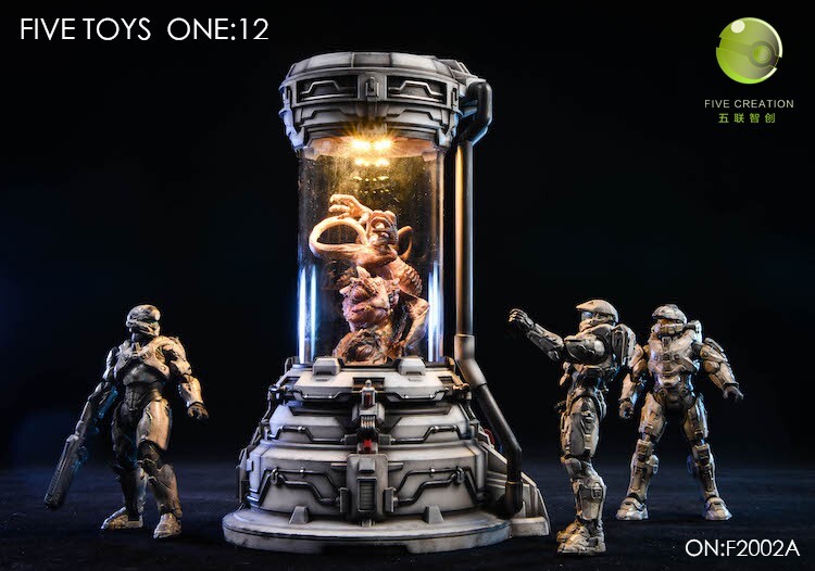 FIVETOYS F2002A 1/12 生化艙場景地台白色Biochemical Cabin Scene Platform White