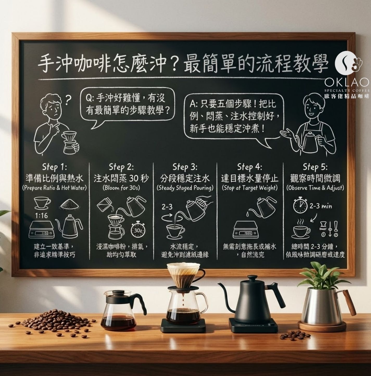 手沖咖啡 手沖咖啡怎麼沖 手沖咖啡比例 手沖咖啡研磨粗細 手沖咖啡器具 手沖咖啡新手 手沖咖啡教學 歐客佬咖啡 手沖咖啡流程 咖啡粉粗細 濾掛咖啡 磨豆機推薦 手沖咖啡豆推薦