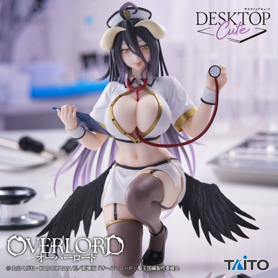 TAITO 景品 OVERLORD Desktop Cute 公仔 雅兒貝德～護士ver.～