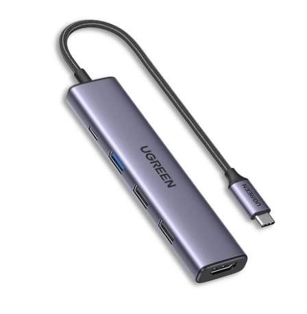 Ugreen 5合1 USB-C 集線器 (100W PD, 4K 30Hz HDMI)_CM478-15495