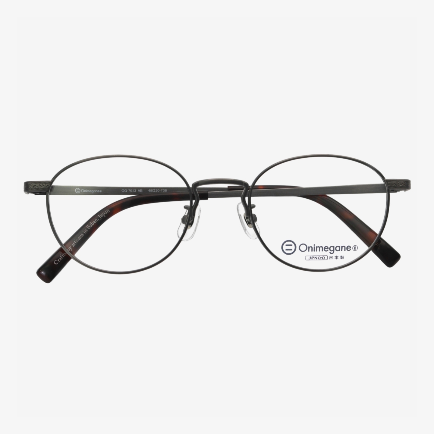 Onimegane 日本手工潮流文青復古圓框純鈦超輕小框眼鏡OG-7013｜幸子眼鏡