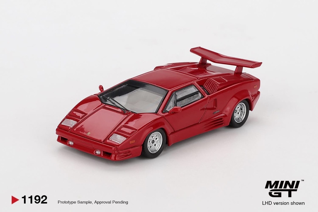 預訂 Pre Order - MiniGT 1192 Lamborghini Countach 25th Anniversary Red