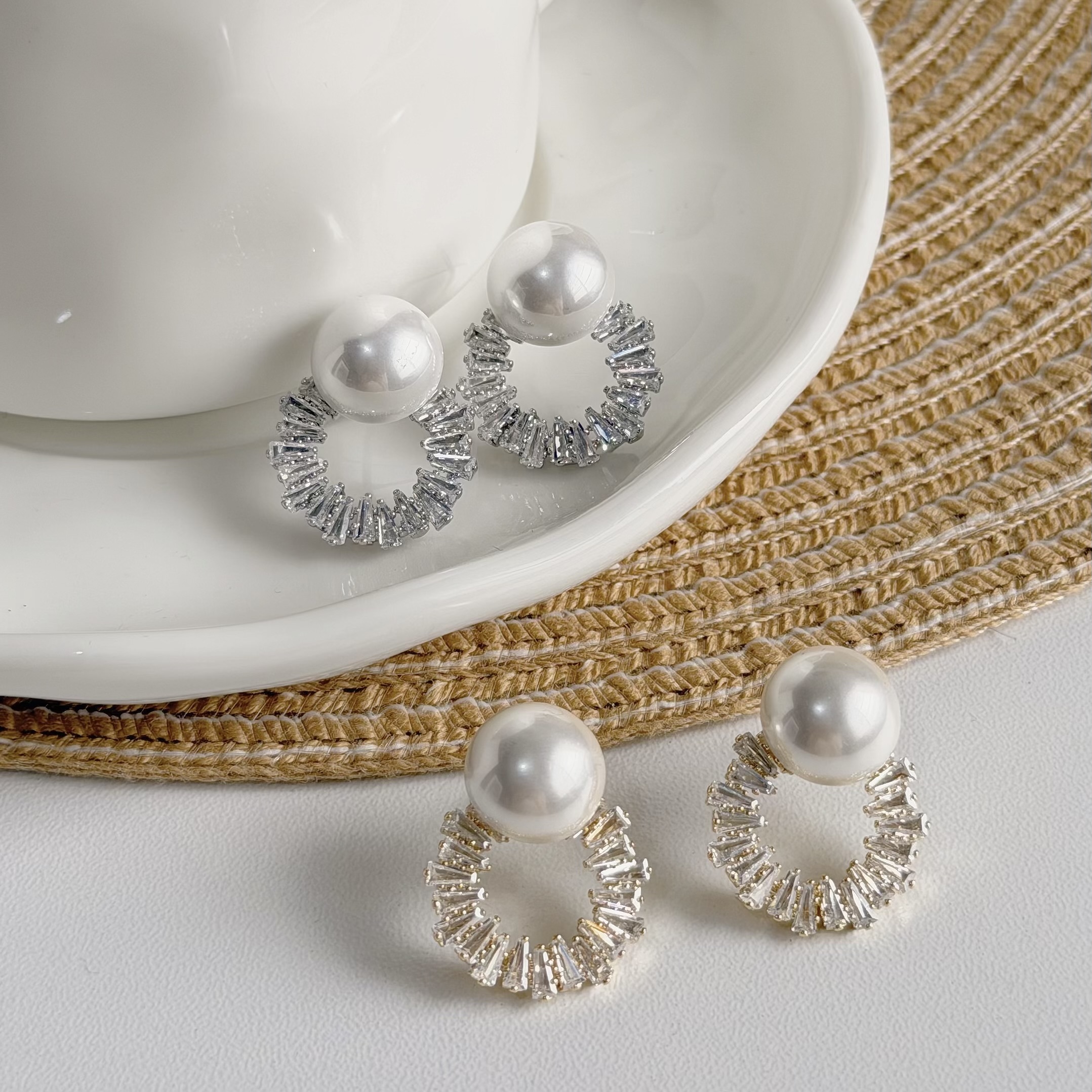 R127珍珠鋯石圈耳針