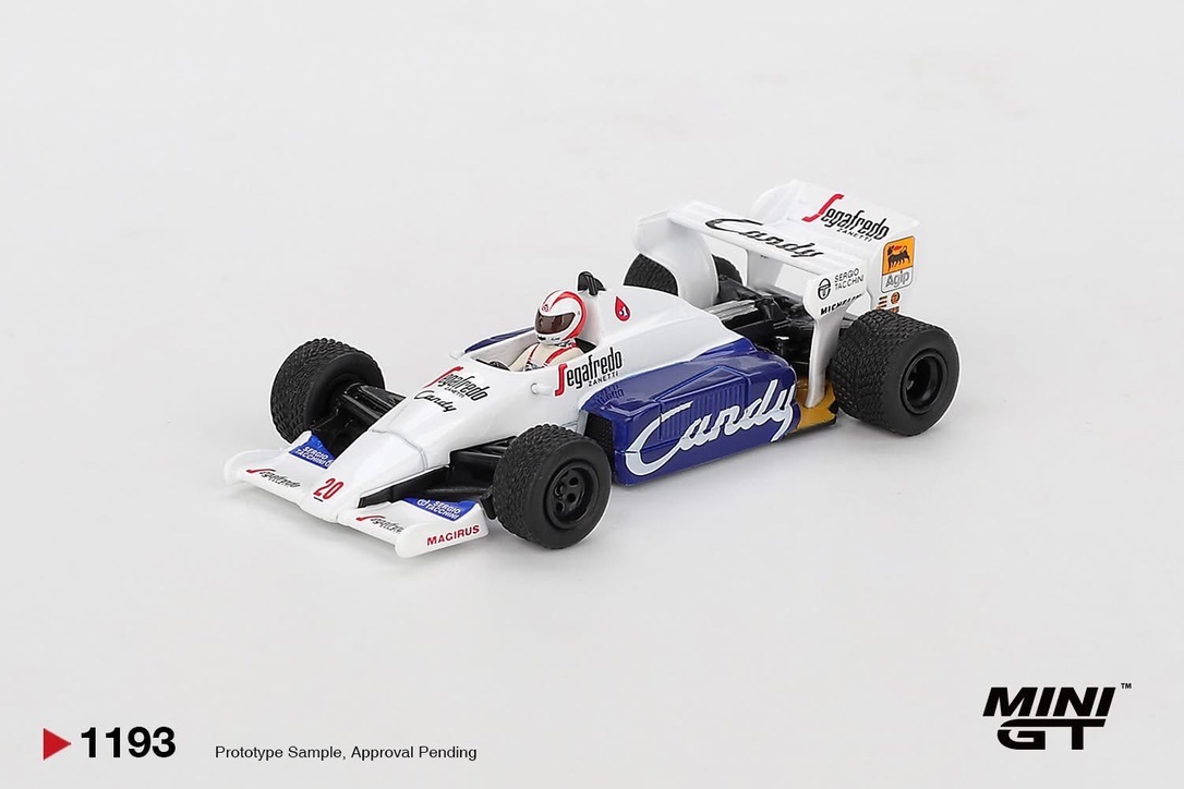 預訂 Pre Order - MiniGT 1193 Toleman TG184 #20 Johnny Cecotto 1984 Monaco Grand Prix