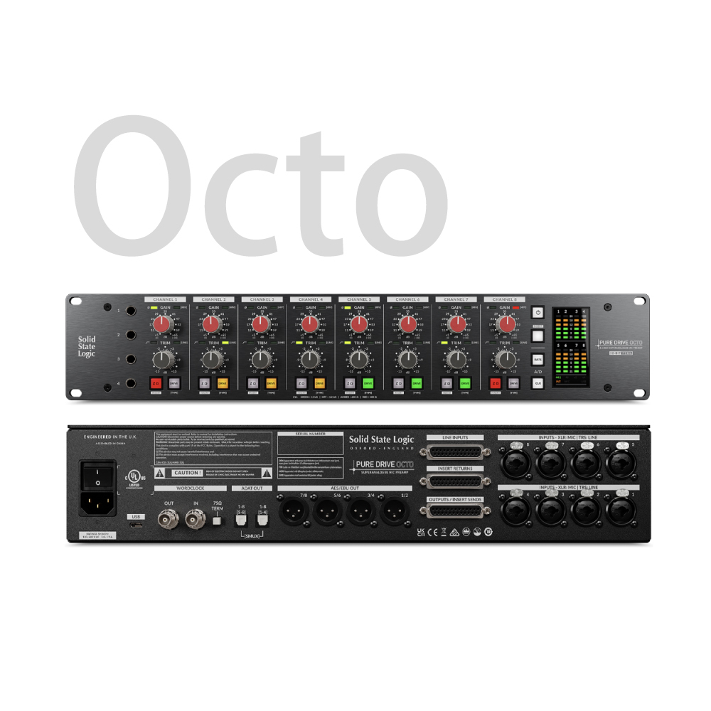 Solid State Logic Solid State Logic / Pure Drive系列 麥克風前級(Octo / Quad) 第 5 張圖片｜三峽麥克風