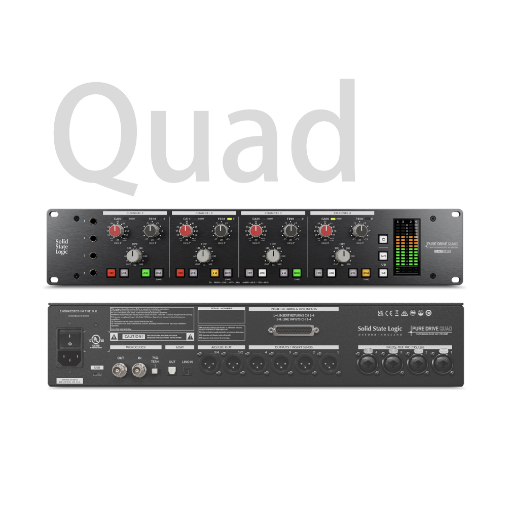 Solid State Logic Solid State Logic / Pure Drive系列 麥克風前級(Octo / Quad) 第 4 張圖片｜三峽麥克風