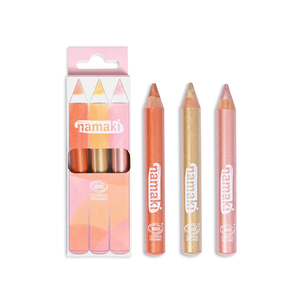 namaki 兒童亮粉彩繪筆組-閃耀派對