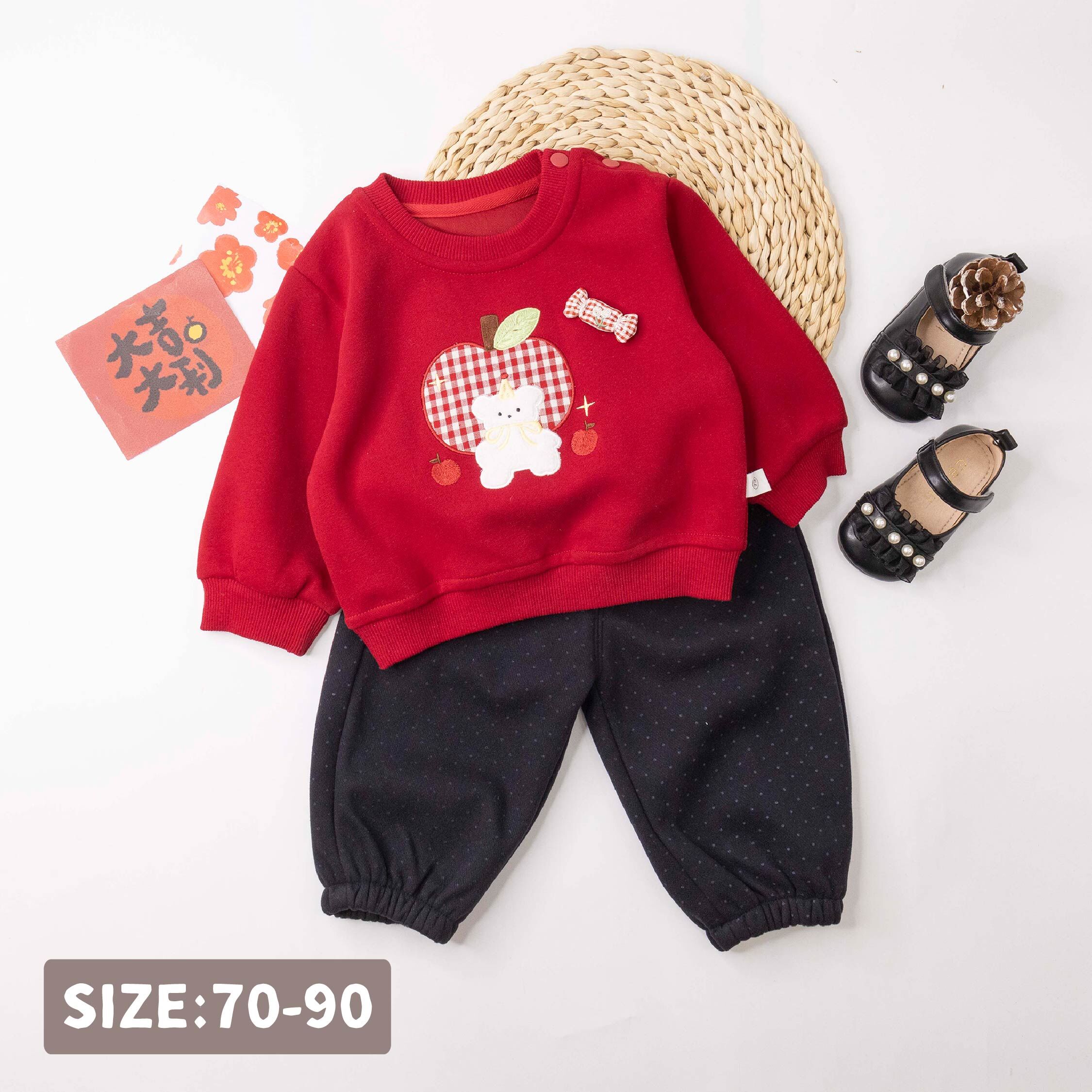 【H56132】蘋蘋安安小熊上衣