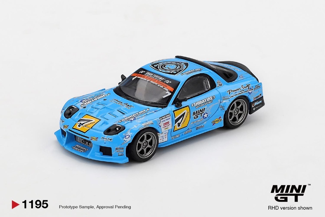 預訂 Pre Order - MiniGT 1195 Mazda RX-7 RE-Amemiya 2025 D1GP