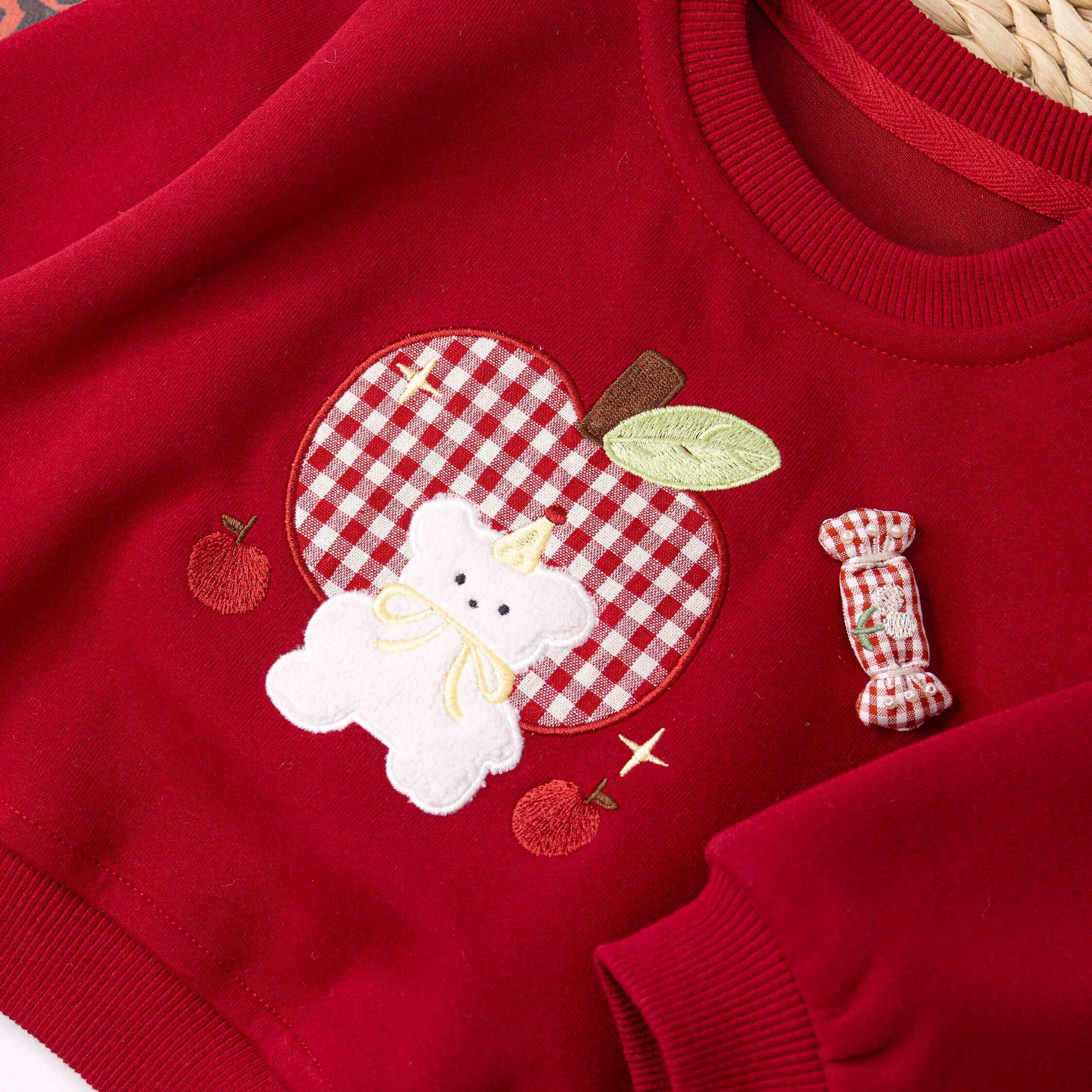 【H56132】蘋蘋安安小熊上衣