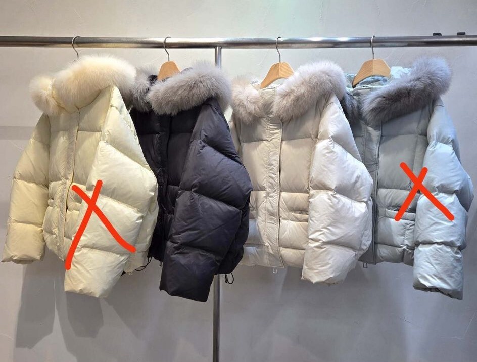 HP05    90%鸭绒 浣熊毛領 胸42 長21 $999 (一口價) 可拆毛毛