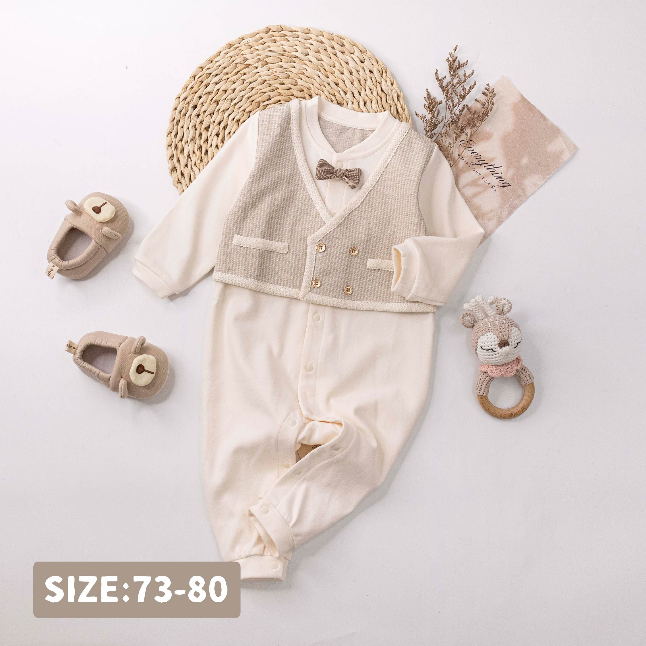 純淨系列【T3118】簡約小領結假兩件連身衣