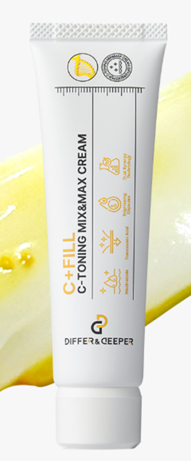 TZ012 DIFFER & DEEPER C-TONING MIX&MAX 雙效淡斑美白乳霜 50ml EXP: 2028年或以上