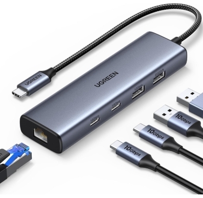 Ugreen 5合1 USB-C 10Gbps 集線器_CM512-45320