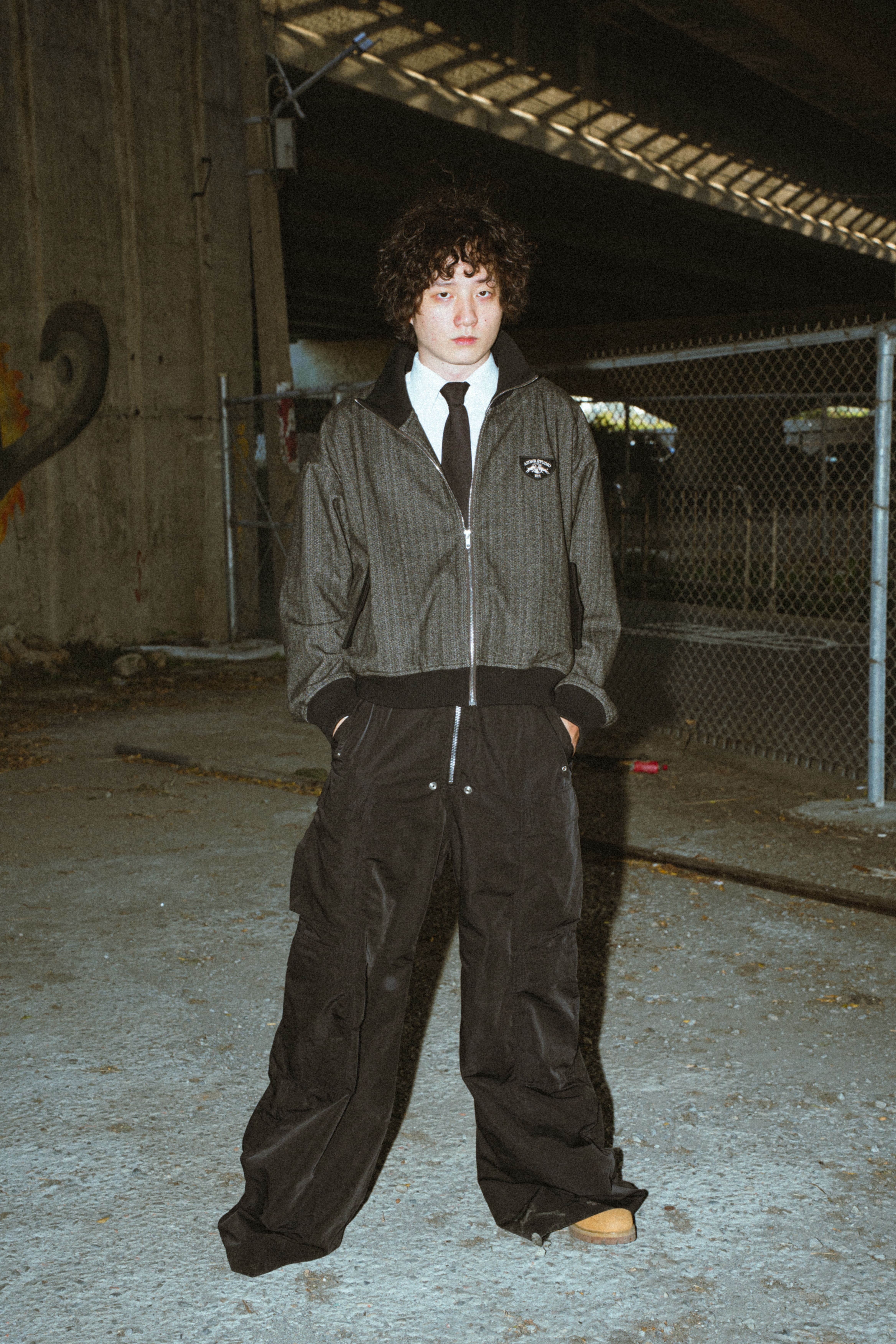 ATONE Herringbone Embroidered Jacket.