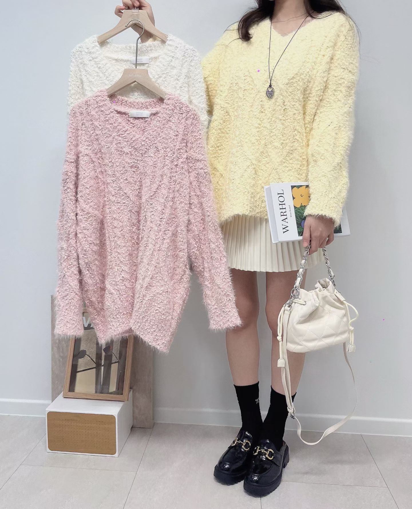 LU5412 糖果系麻花針織上衣 *特價* (優惠碼同充值購物金不適用)