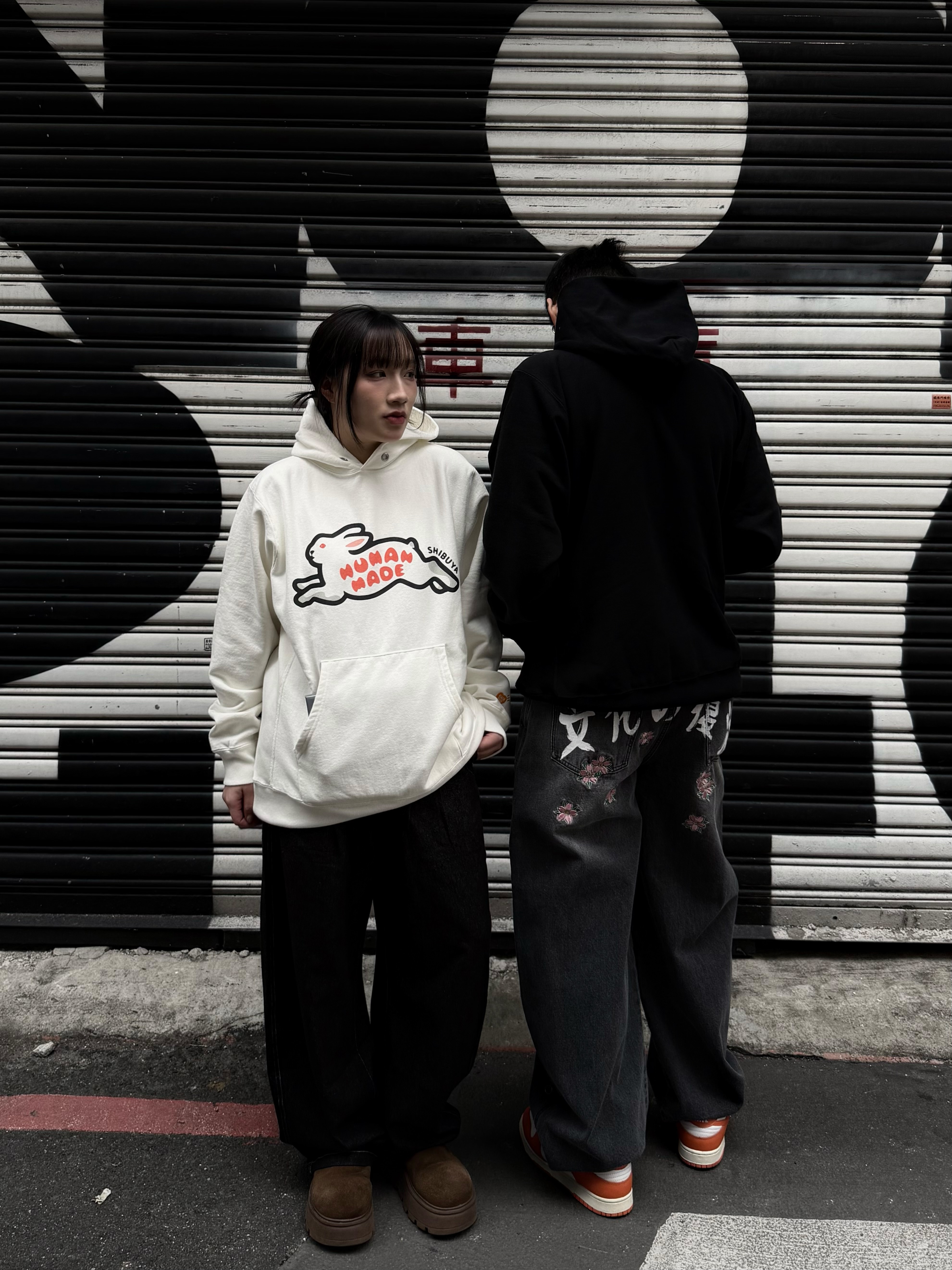 <快速出貨> HUMAN MADE 澀谷限定 兔子帽踢 黑/白