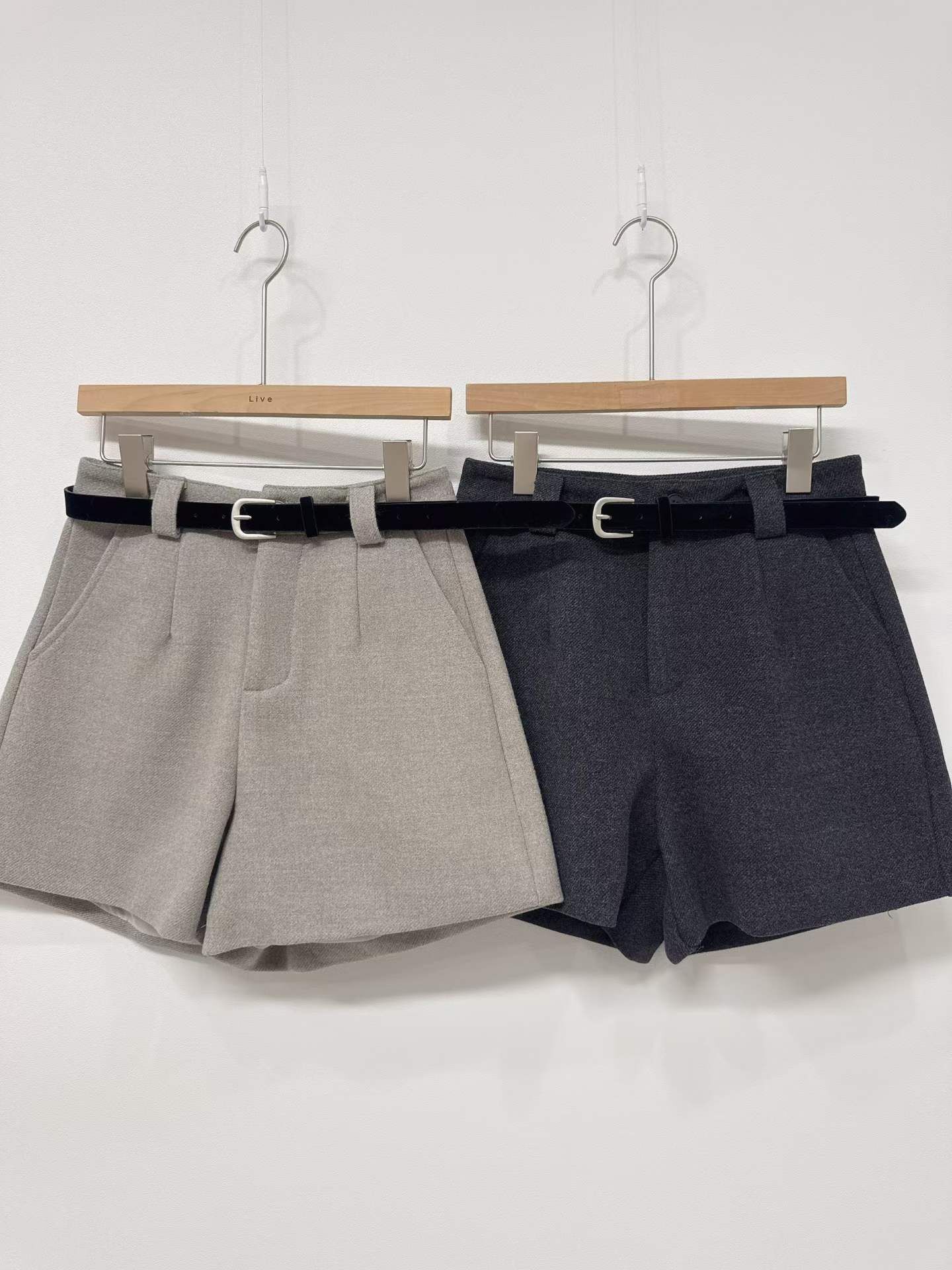 LU5416 高腰A字皮帶短褲 *特價* (優惠碼同充值購物金不適用)