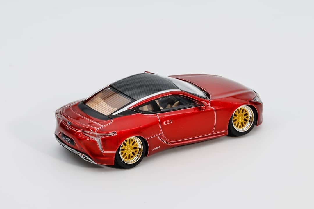 預訂:1/64 GCD x Enchery  #14 Lexus LC500h Stance Red (GE-003-14 )