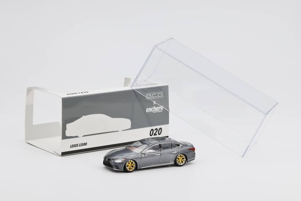 預訂:1/64 GCD x Enchery #20 Lexus LS500 Stance Grey (GE-004-20)