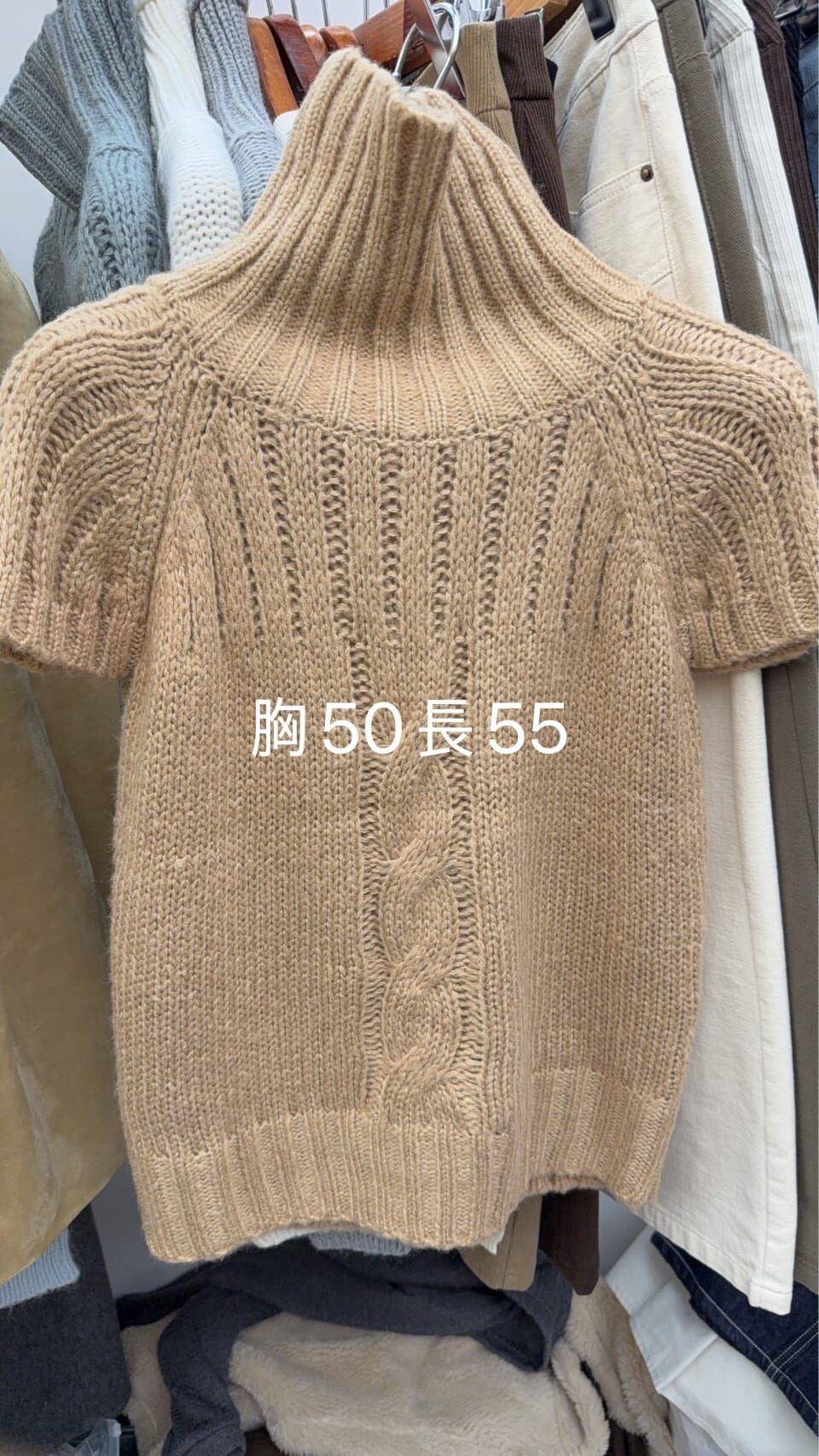 DR5425 短袖高領針織上衣 *特價* (優惠碼同充值購物金不適用)