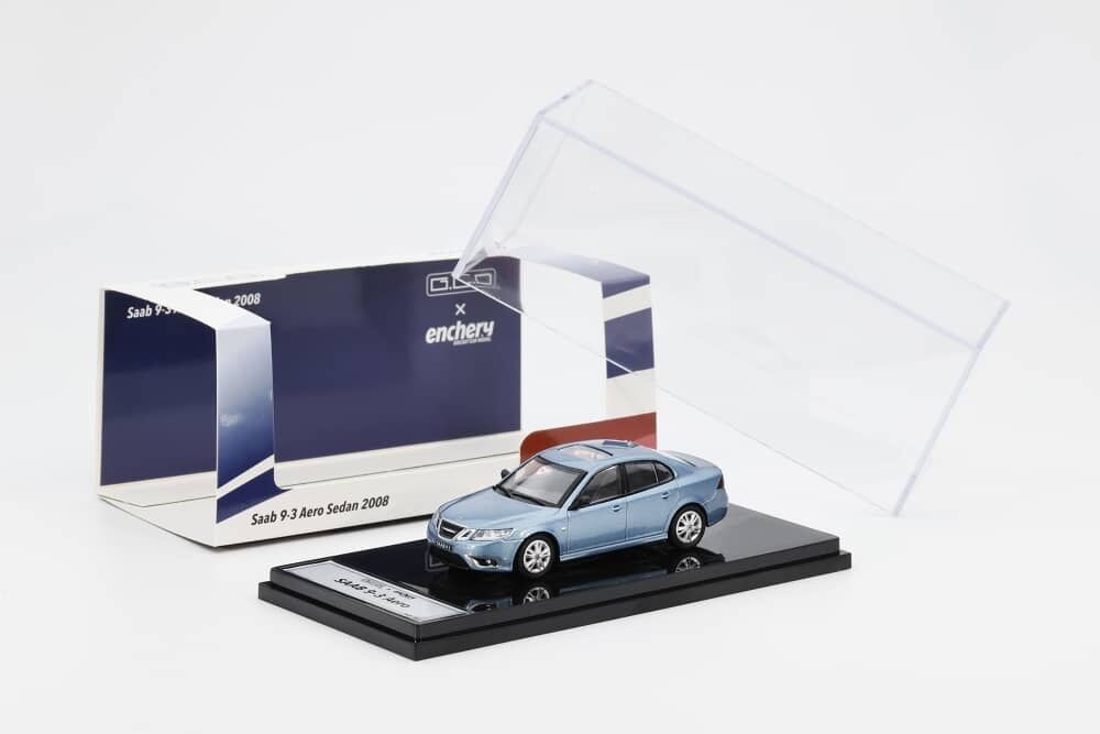 預訂:1/64 GCD x Enchery #24 Saab 9-3 Aero Sedan 2008 Blue (GE-005-24)