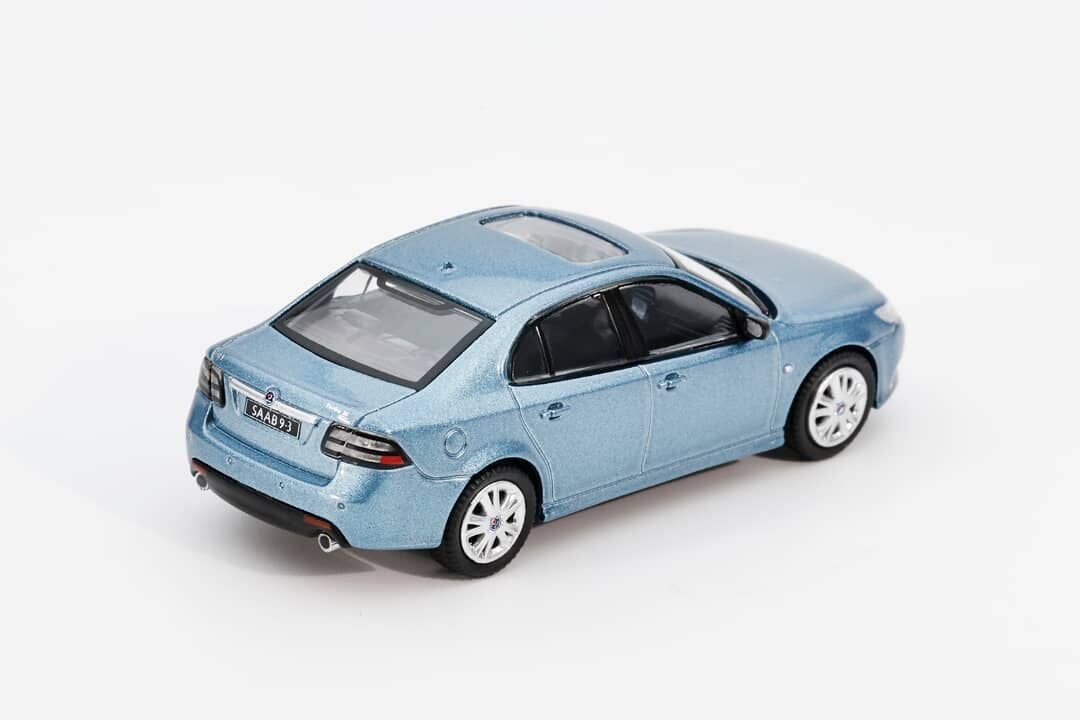 預訂:1/64 GCD x Enchery #24 Saab 9-3 Aero Sedan 2008 Blue (GE-005-24)