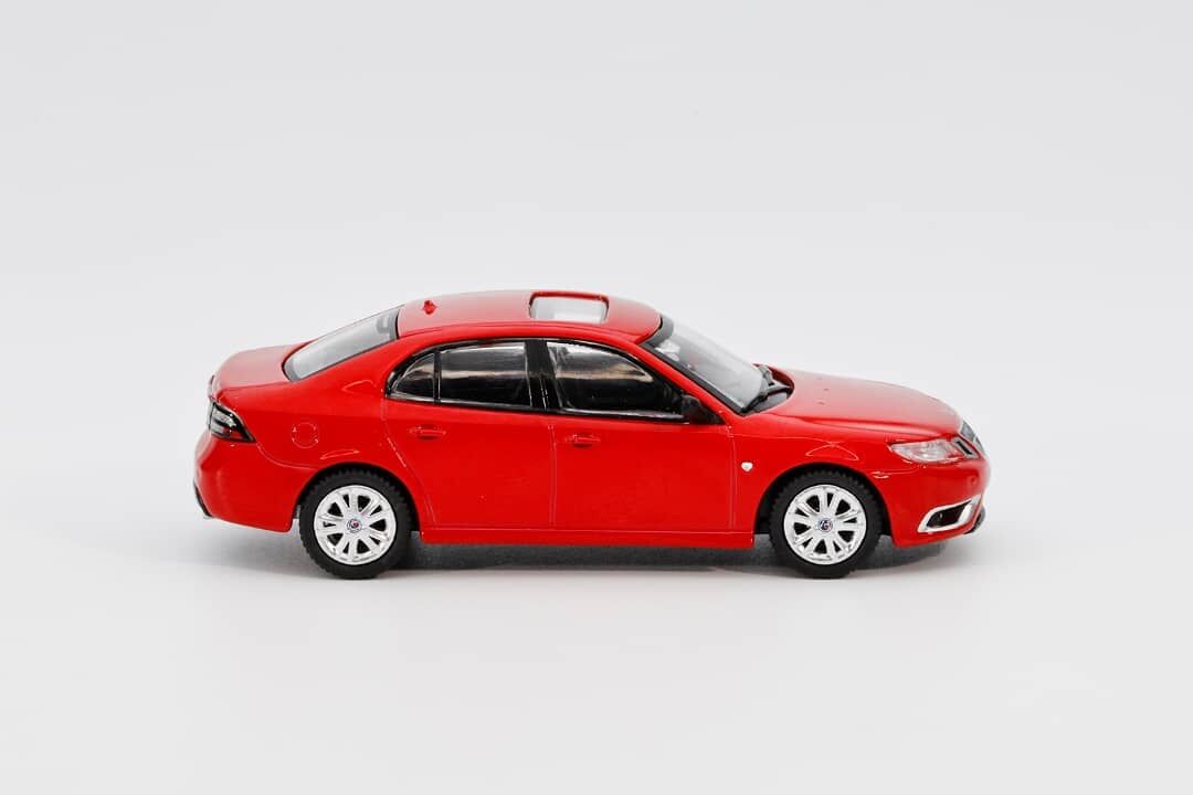 預訂:1/64 GCD x Enchery #25 Saab 9-3 Aero Sedan 2008 Red (GE-005-25)