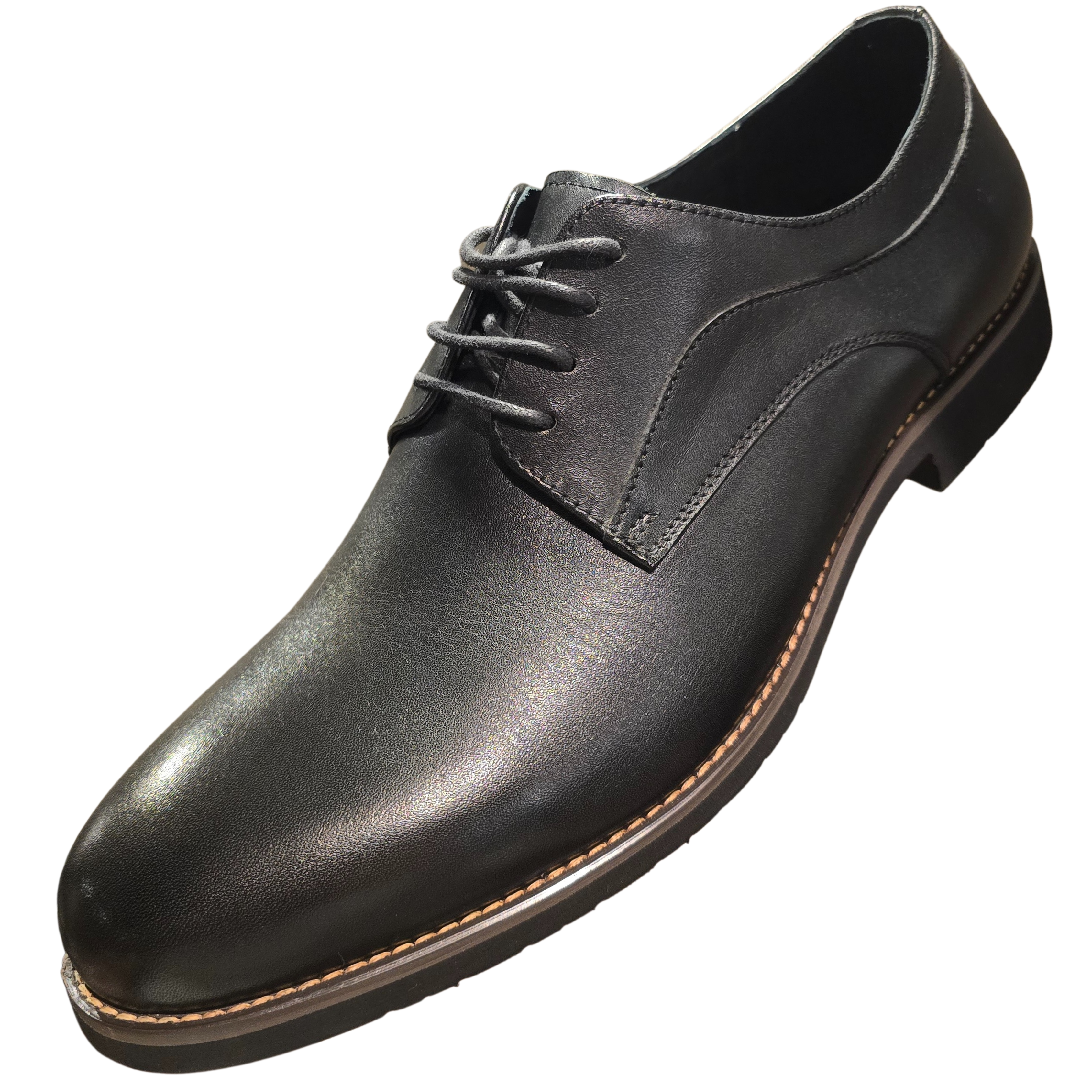 Revic 男裝皮鞋 | CH-27 | 黑色素面德比皮鞋