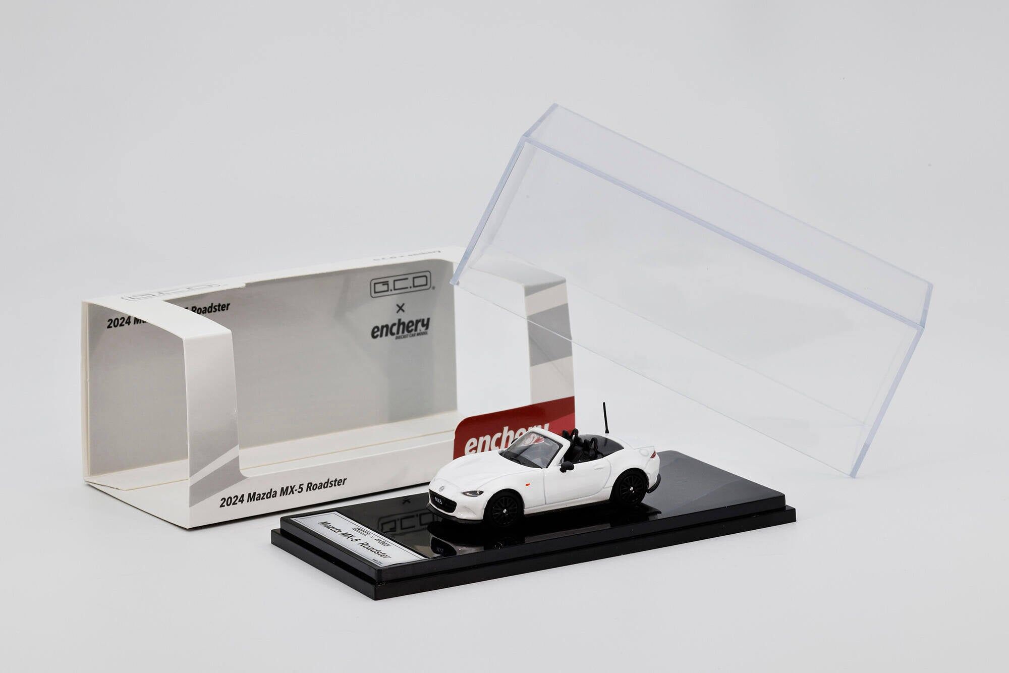 預訂:1/64 GCD x Enchery #35 Mazda MX-5 Roadster White (GE-006-35)