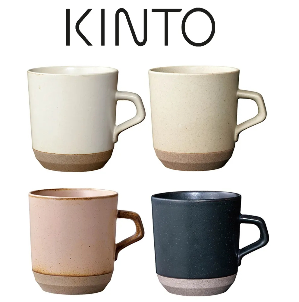 KINTO-CERAMIC LAB 馬克杯,合手的把手並保留自然質地原色