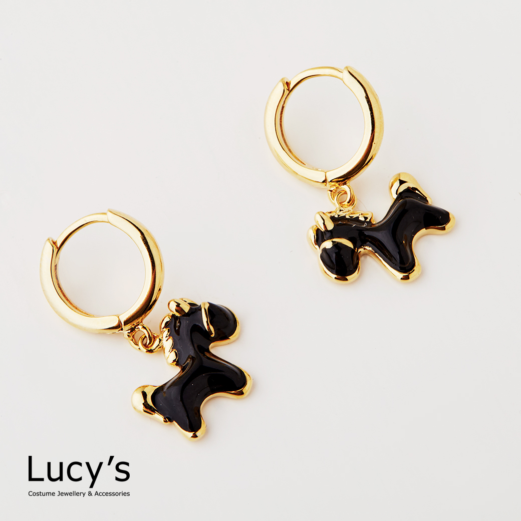 黑馬當先 易扣耳環 (二色) (129384/129385)