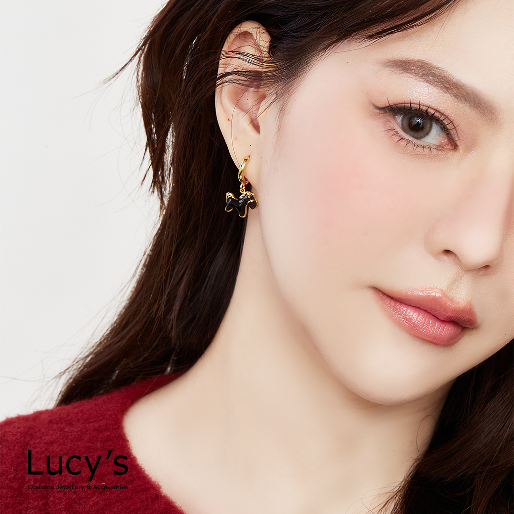 黑馬當先 易扣耳環 (二色) (129384/129385)