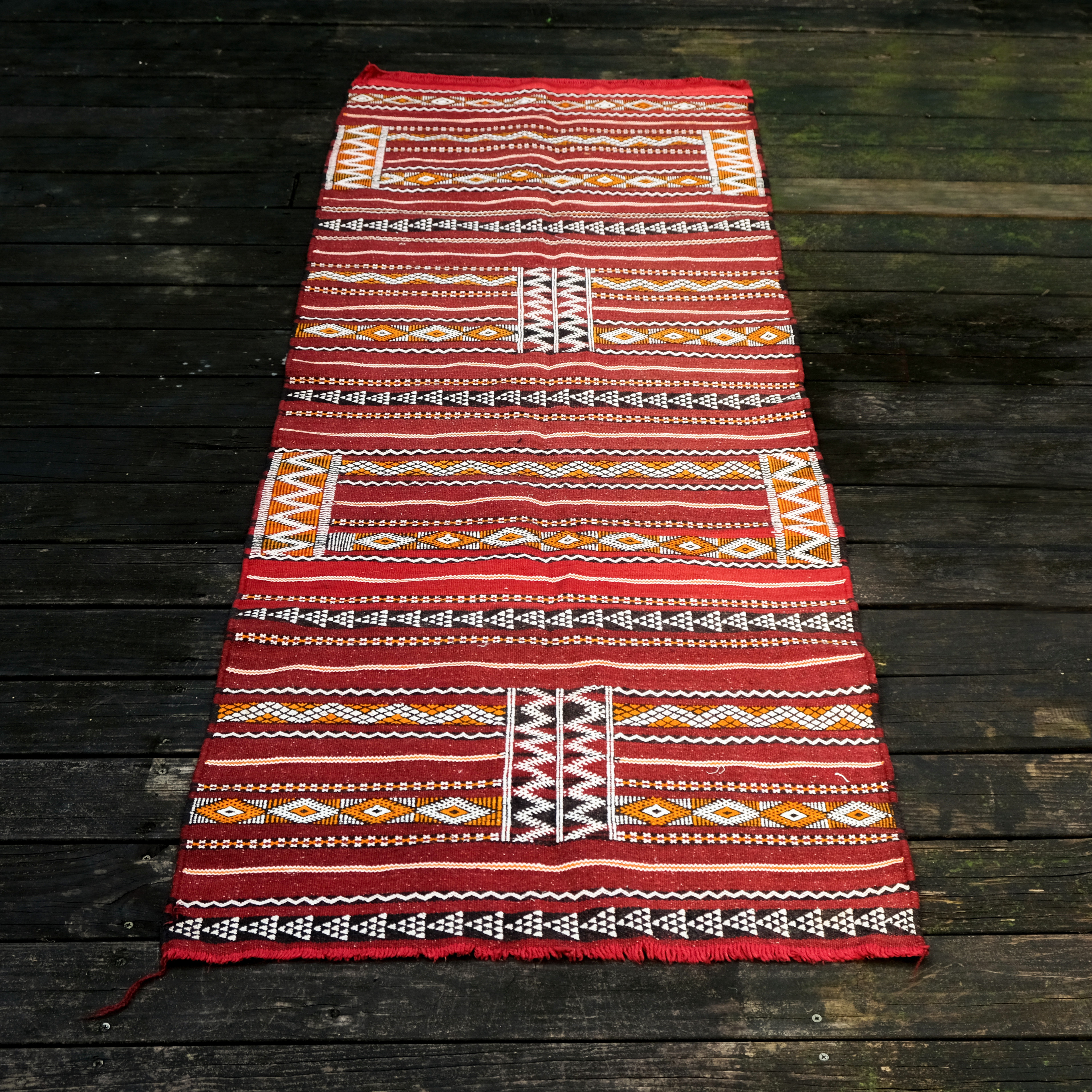 柏柏傳統手織地毯｜Killim 日出｜摩洛哥