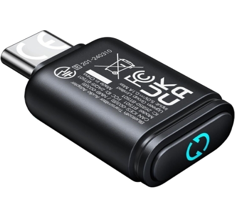 Ugreen PC/PS5/SWITCH/USB-C藍牙5.3 HI-RES發射器音頻適配器_BT501-45008