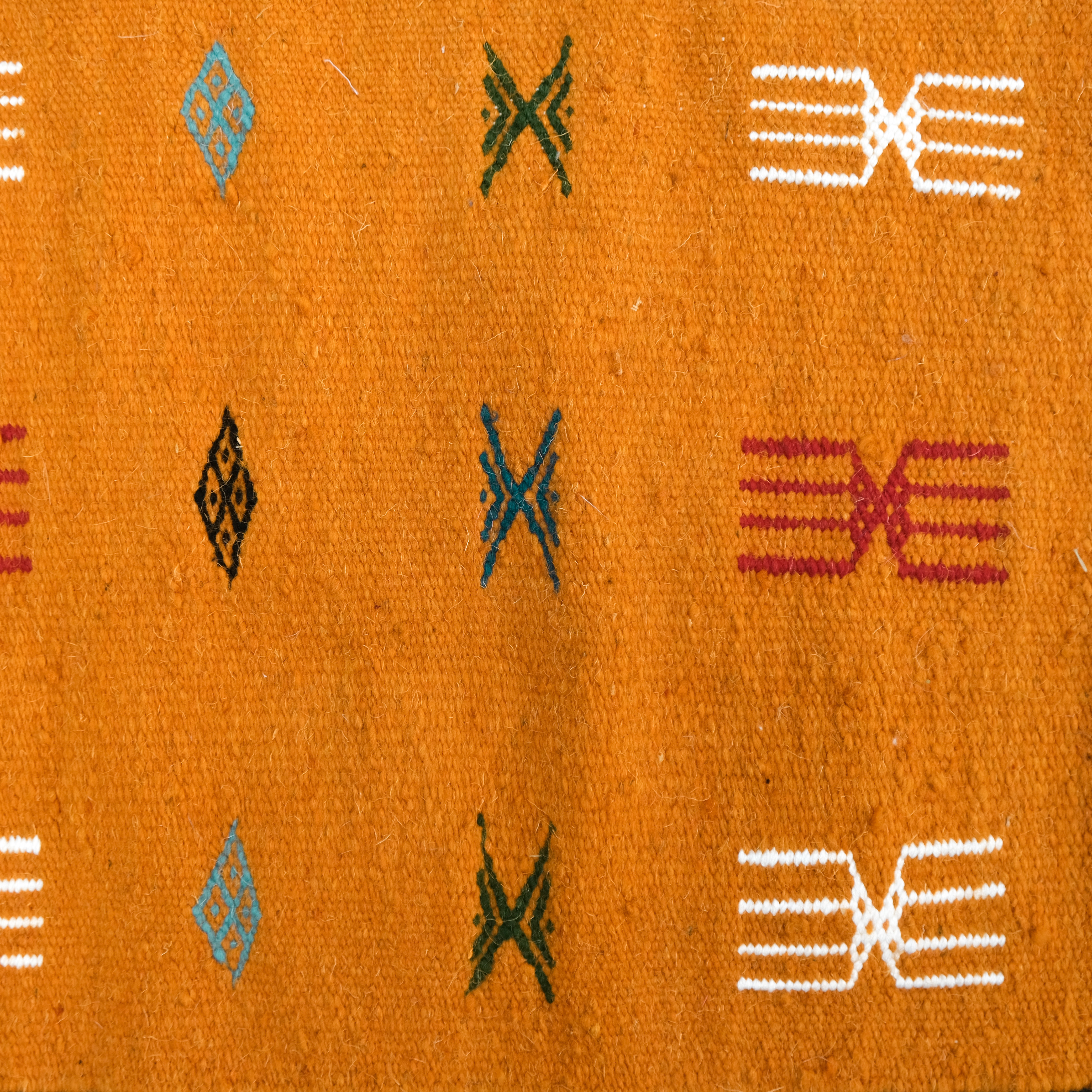 北非傳統手織地毯｜Kilim 梳 - 黃｜突尼西亞