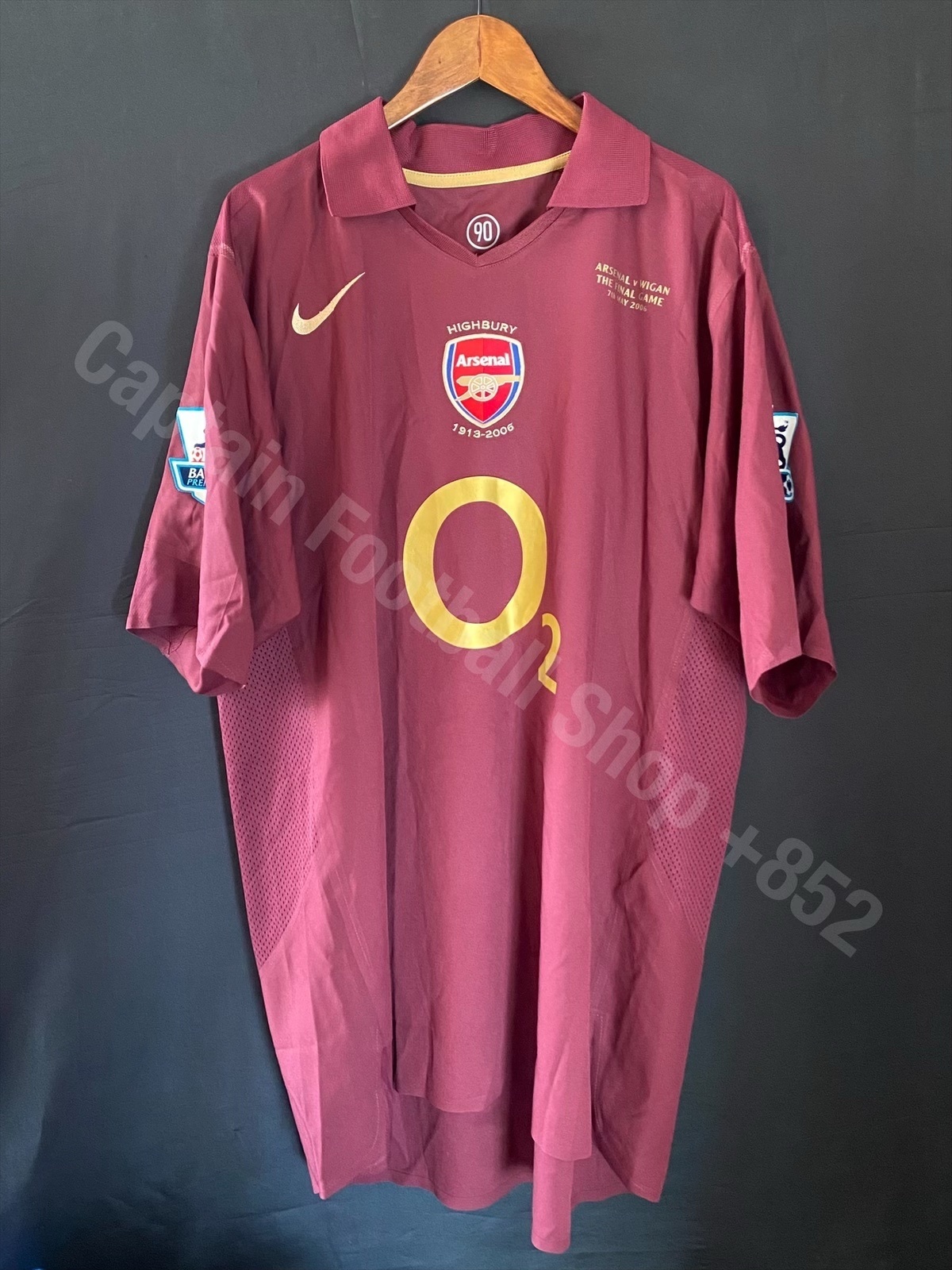 (Player Issue) Arsenal 2005-2006 Nike Highbury Home Player Issue Shirt #10 BERGKAMP