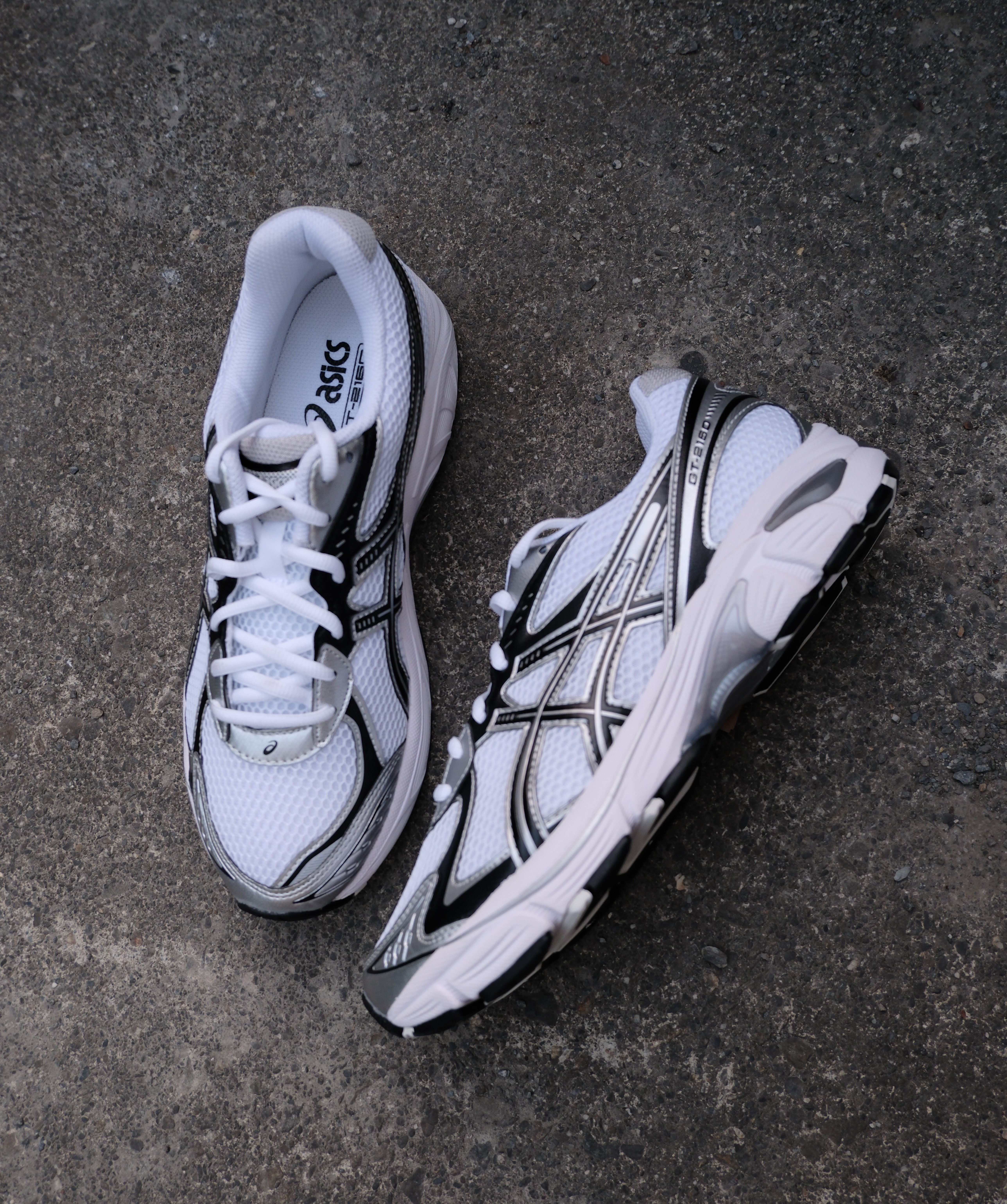 Asics 亞瑟士 GT-2160 白黑銀 復古 運動 休閒鞋 1203A796-100