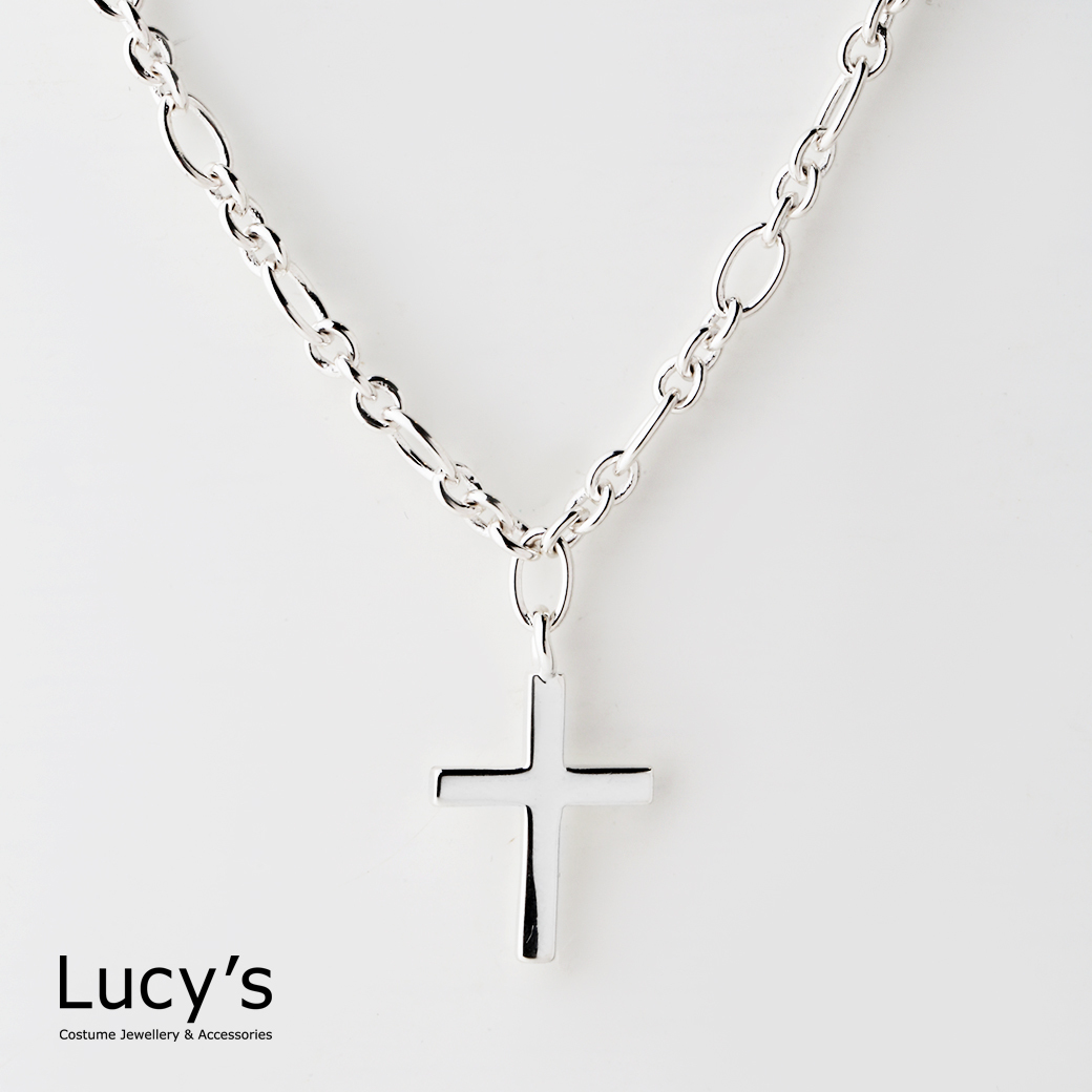 925純銀 十字信仰 項鍊 (126878)